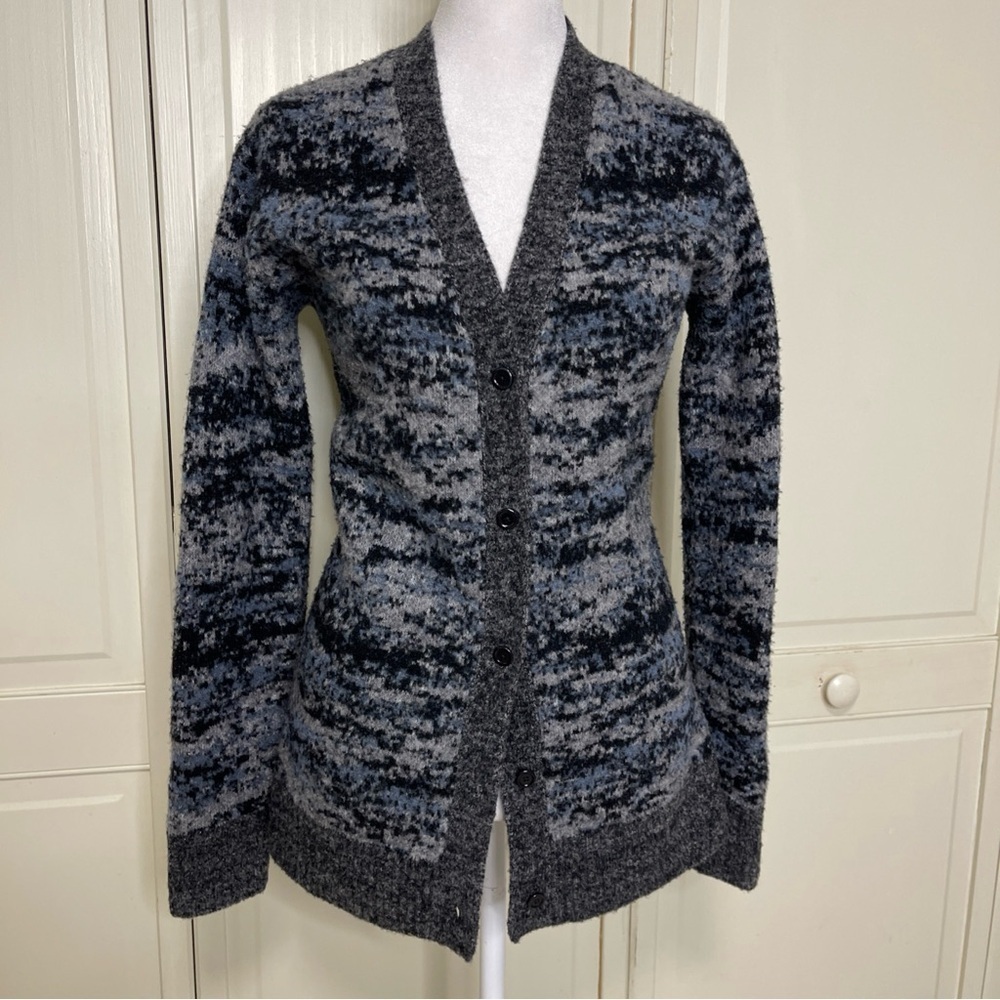 ATHLETA Women’s Westlake Texture Cardigan Sweater Grey Size XS Oversized Fits M